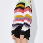 RTA stripped sweater wool alpaca black red green size M S1 Size M Photo 1