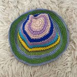 Colorful Striped Woven Bucket Hat Multiple Photo 4