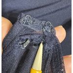 Blondie Nites black short Illusion Yoke Pearl Embellished Back Swing dress- 11 Photo 6