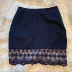 Jun & Ivy Francesca’s Lace Trim Skirt Navy Blue S Photo 2
