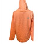 The North Face Neon Orange With Teal Logo Graphic Size XL Hooded Sweatshirt. Photo 2