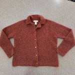 Vintage Deane & White Cardigan Sweater Burnt Orange Wool Blend Button Front Size L Photo 0