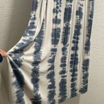 Natural Tie Dye COTTON Maxi Dress Blue/White Women's sz M Boho Style Made in CA Size M Photo 5