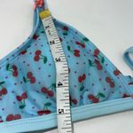 Cider  Blue Cherry Print Bikini Women’s Size S Photo 13