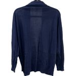 Joie  Cardigan Womens Large Blue Knit Marlis Open Front Sweater‎ Linen Photo 5
