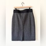Ann Taylor  Ponte Ribbed Knit Pencil Skirt in Dark Heathered Gray Size M Photo 4