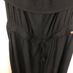 Guess  Black Ruffled Off Shoulder Jumpsuit Womens S Fall Casual Classic Wide Leg Photo 2