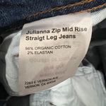 Reformation Julianna Zip Mid Rise Straight Leg Jeans Photo 5