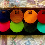 New chocolate Brown Suede Wristlet Photo 0