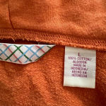 Original Penguin Vintage Orange Full Zip Hoodie Sweatshirt Y2K Large 100% cotton Photo 4