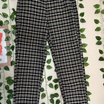 American Eagle Women’s outfitters plaid jeans blue size 8 long perfect for fall Photo 0