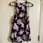 Volcom New Black Pink Floral Mock Neck Sleeveless Heart Stoned Top Blouse A238 Photo 11