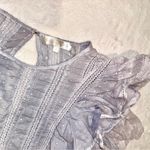 Love Shack Fancy Natasha Ruffle Mini Dress in Hand Wash Denim size Small Photo 5