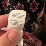 Lucky Brand 🛟🛟🛟BOGOHO 🛟🛟🛟 Multi-Media Floral Navy and Pink Blouse-Medium Photo 4