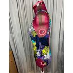 Jantzen one piece swimsuit floral high cut blue green purple Photo 4