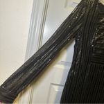 Piperlime Collection Black Sequin Long Sleeve Dress size S Photo 3