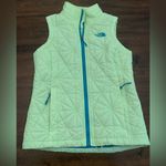 The North Face  Vest Women’s XS Yellow Green Puffer Full Zip Photo 0