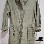 The Drop Green Denim Romper Trendy Photo 1