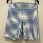 J. McLaughlin  Masie Shorts‎ 4  NWT $138 Catalina Stretch Pull On Gingham Blue Photo 0