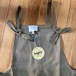 Hayden Los Angeles tan olive green shortall overalls medium NEW Photo 1