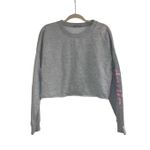 Bershka ✨ BSKGirl ‘Darlin’ Cropped Grey Sz Large Sweatshirt✨ Photo 5