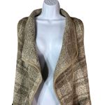 Yaira Open Cardigan Sweater Vest Womens Size Medium‎ Tan Photo 1