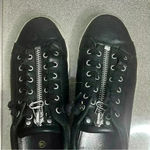 Ash  Nirvana Black Leather With Zip Detail Sneaker EU 38 Photo 3