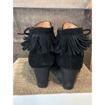 Gentle Souls Bettie Black Suede Fringe Bootie women's size 9.5 leather Photo 3