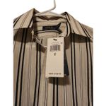NEW Polo Ralph Lauren white collared striped button up blouse size 0 women's nau Photo 2