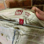 L.E.I Y2K Lowrise Cream Colored Shorts Photo 2