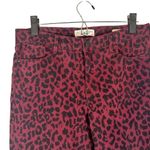 Sanctuary Dark Pink & Black Leopard Animal Print Ankle Skinny Jeans Women Sz 8 Photo 2
