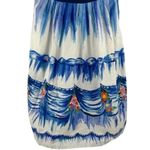Anthropologie  Nathalie Lété Strapless Blue Floral Dress Size 10 Photo 4