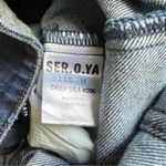 SER.O.YA Free People Women’s April Strapless Denim Flared DeepSea Blue Jumpsuit Size M Photo 7