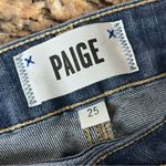 Paige  Vertigo Crop Jeans Women’s 25 Low Rise Skinny Y2K Blue Denim Photo 7