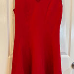 Roz & Ali  Red Sleeveless V Neck Fit and Flare Dress - Petite Size‎ 12 Photo 0
