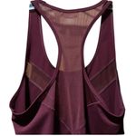 Zella  Maroon Mesh Racerback Tank Photo 3