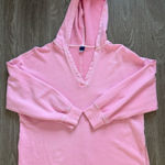 Old Navy  Sporty Neon Pink‎ Hooded V-Neck Sweatshirt Size Small Photo 0
