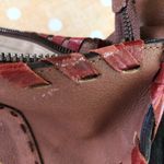 Velez Genuine Leather Purse Handbag Woven Calf Skin Shoulder Bag Purse Brown Photo 2