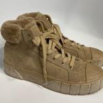 ZARA faux fur trimmed high top sneakers size 37 Photo 0