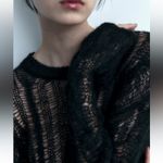 ZARA SALE‼️ NWT-  BLACK OPENWORK CABLE KNIT SWEATER SIZE XS-S Photo 4