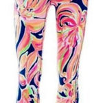 Lilly Pulitzer  Weekender High-Rise Midi Legging – Banana Flambé Print Size S🧡 Photo 0