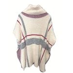 Do Everything In Love Poncho Sweater One Size 100 Percent Acrylic Plaid Pattern Photo 1