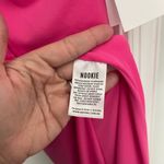 Nookie NWT Jewel Gown Neon Pink Cut Out Backless Dress Maxi Bodycon Long Sleeve Photo 5