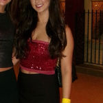 ZARA  Red Sequin Top Crop Photo 0