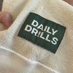 Daily Drills  Cream Cropped Reversible Crewneck  Photo 6