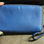 Kate Spade Blue Zip Around Wristlet Photo 0