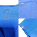 FIGS Technical Collection Scrub Top Women's Small Blue Short Sleeve Work Shirt Photo 5
