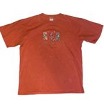 Anvil  newport rhode island floral embroidered orange tee shirt Photo 0