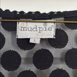 Mud Pie  Black Polka Dot Mesh Cover Up Photo 1