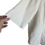 CJ Banks Women Quilted Jacket 2X Ivory Frayed Flower Applique' Shabby Chic Photo 8